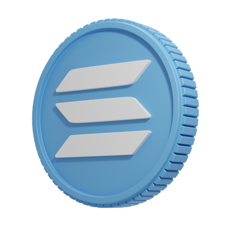 Solana  3D Icon
