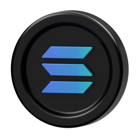 Solana  3D Icon
