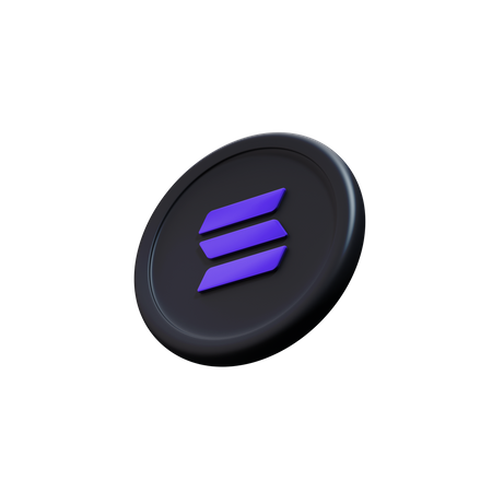 Solana  3D Icon