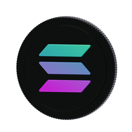 Solana  3D Icon