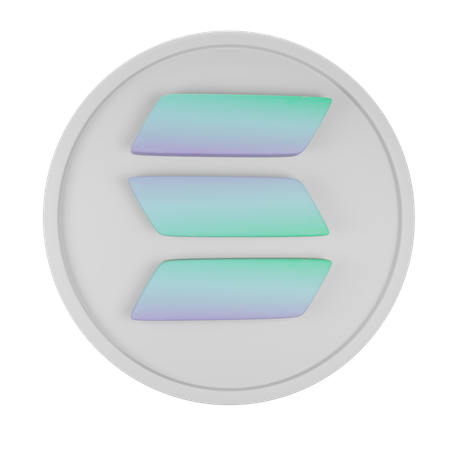 Solana  3D Icon