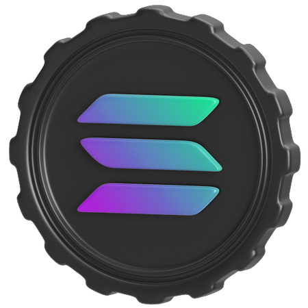 Solana  3D Icon