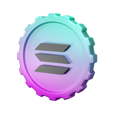 Solana  3D Icon