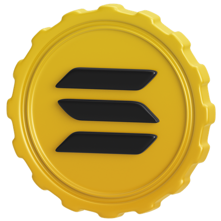 Solana  3D Icon