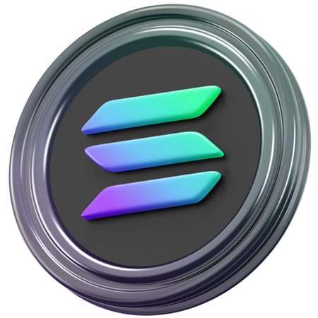 Solana  3D Icon