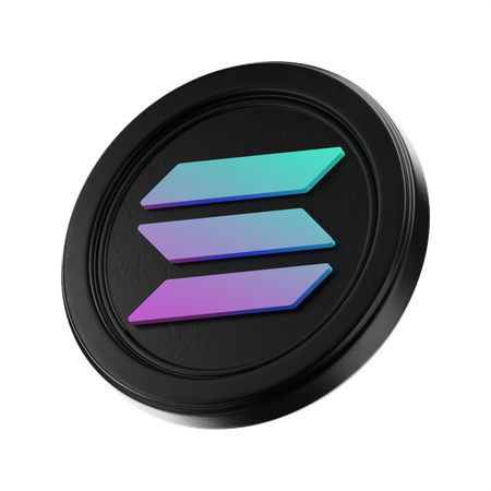 Solana  3D Icon