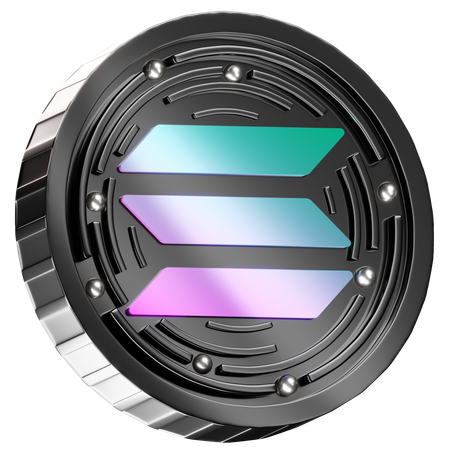 Solana  3D Icon