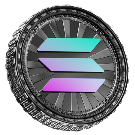 Solana  3D Icon