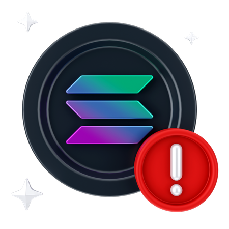 Solana Alert  3D Icon