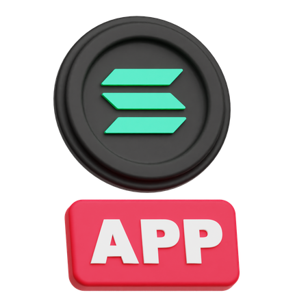 Solana App  3D Icon