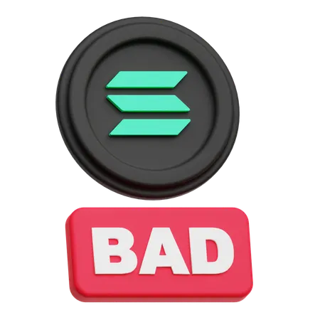 Solana Bad  3D Icon