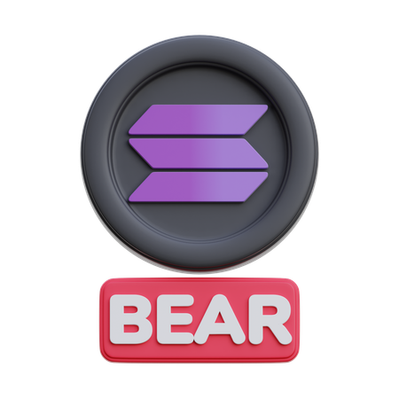 Solana Bear  3D Icon