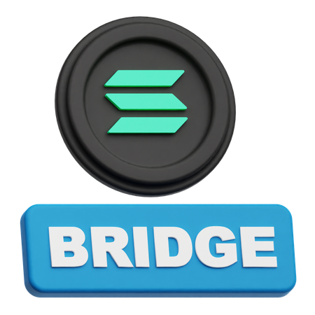 Solana Bridge  3D Icon