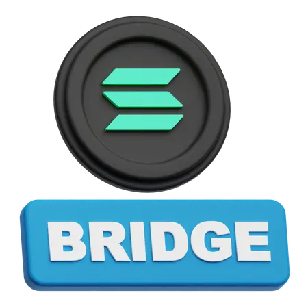 Solana Bridge  3D Icon
