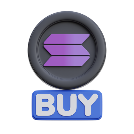 Solana Buy  3D Icon