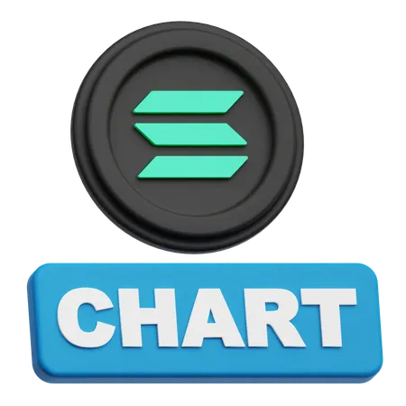 Solana  chart  3D Icon