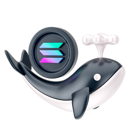 Solana Coin  3D Icon