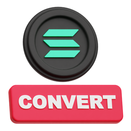 Solana  convert  3D Icon