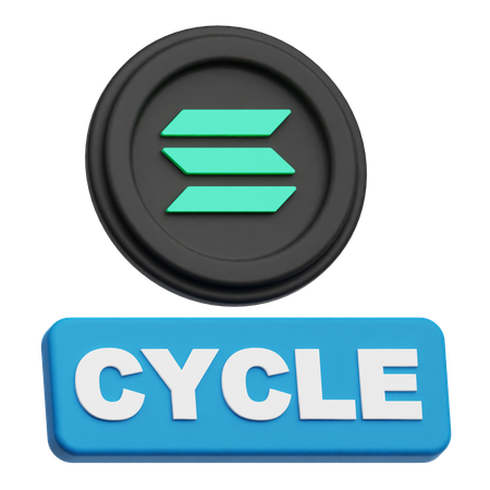 Solana Cycle  3D Icon
