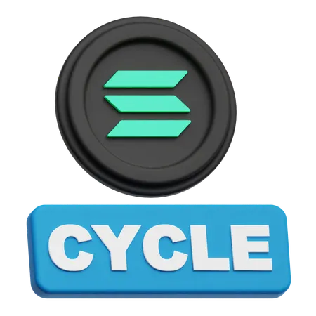 Solana Cycle  3D Icon