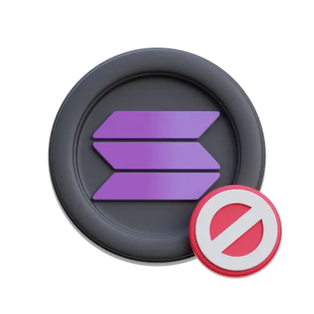 Solana Danger  3D Icon