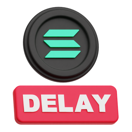 Solana delay  3D Icon