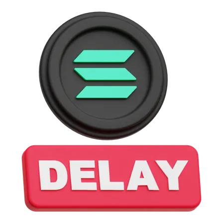 Solana delay  3D Icon
