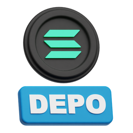 Solana  depo  3D Icon