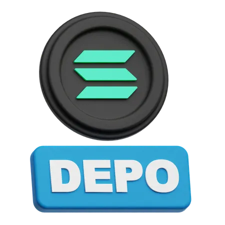 Solana  depo  3D Icon