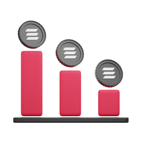 Solana-Diagramm  3D Icon