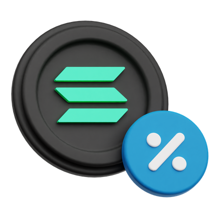 Solana Discount  3D Icon
