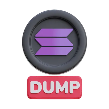 Solana Dump  3D Icon