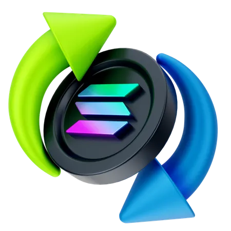 Solana Exchange  3D Icon