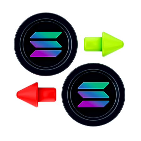 Solana Exchange  3D Icon