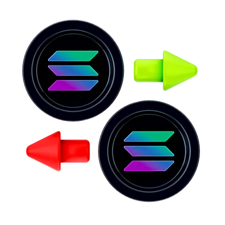 Solana Exchange  3D Icon