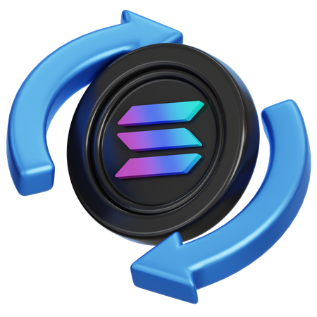 Solana Exchange  3D Icon