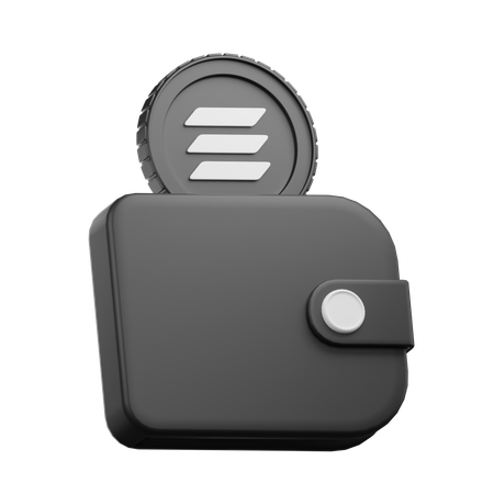 Solana-Geldbörse  3D Icon