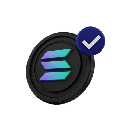 Solana genehmigt  3D Icon