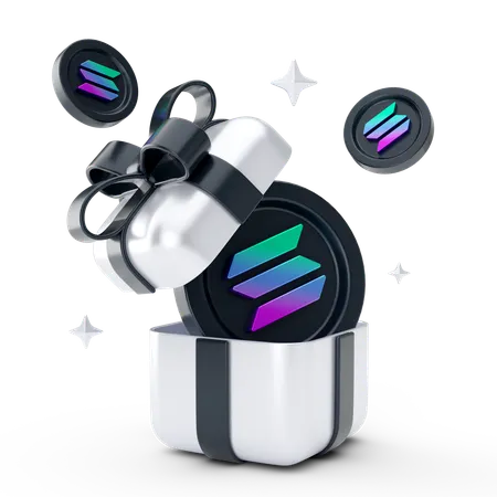 Solana Gift  3D Icon