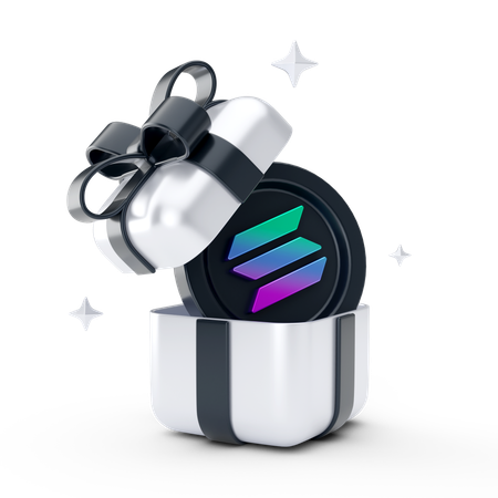 Solana Gift  3D Icon