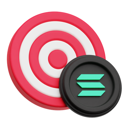 Solana Goal  3D Icon