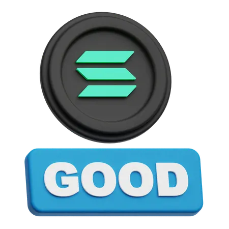 Solana Good  3D Icon