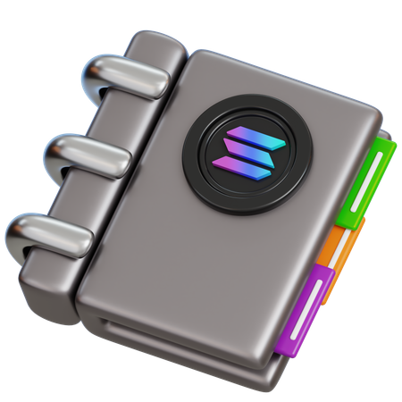 Solana Guide Book  3D Icon