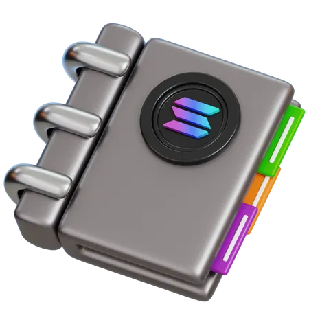 Solana Guide Book  3D Icon