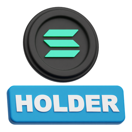 Solana Holder  3D Icon