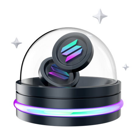 Solana Hologram  3D Icon