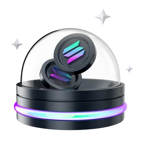 Solana Hologram  3D Icon