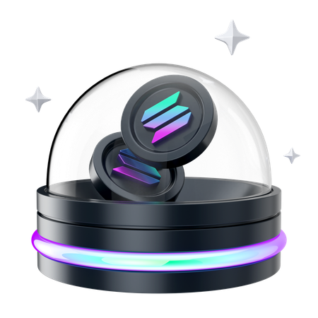 Solana-Hologramm  3D Icon