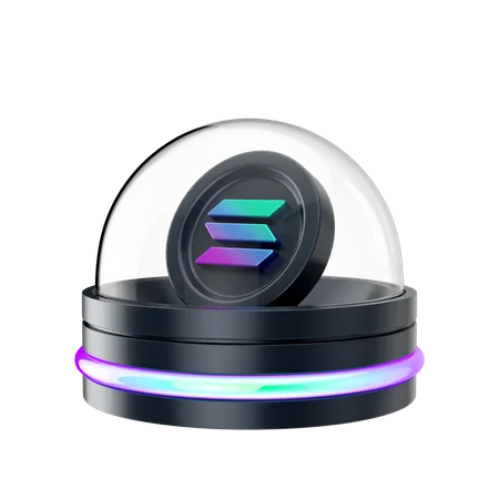 Solana-Hologramm  3D Icon