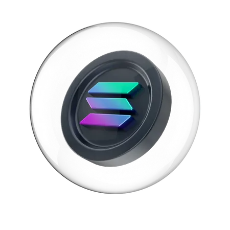 Solana-Hologramm  3D Icon